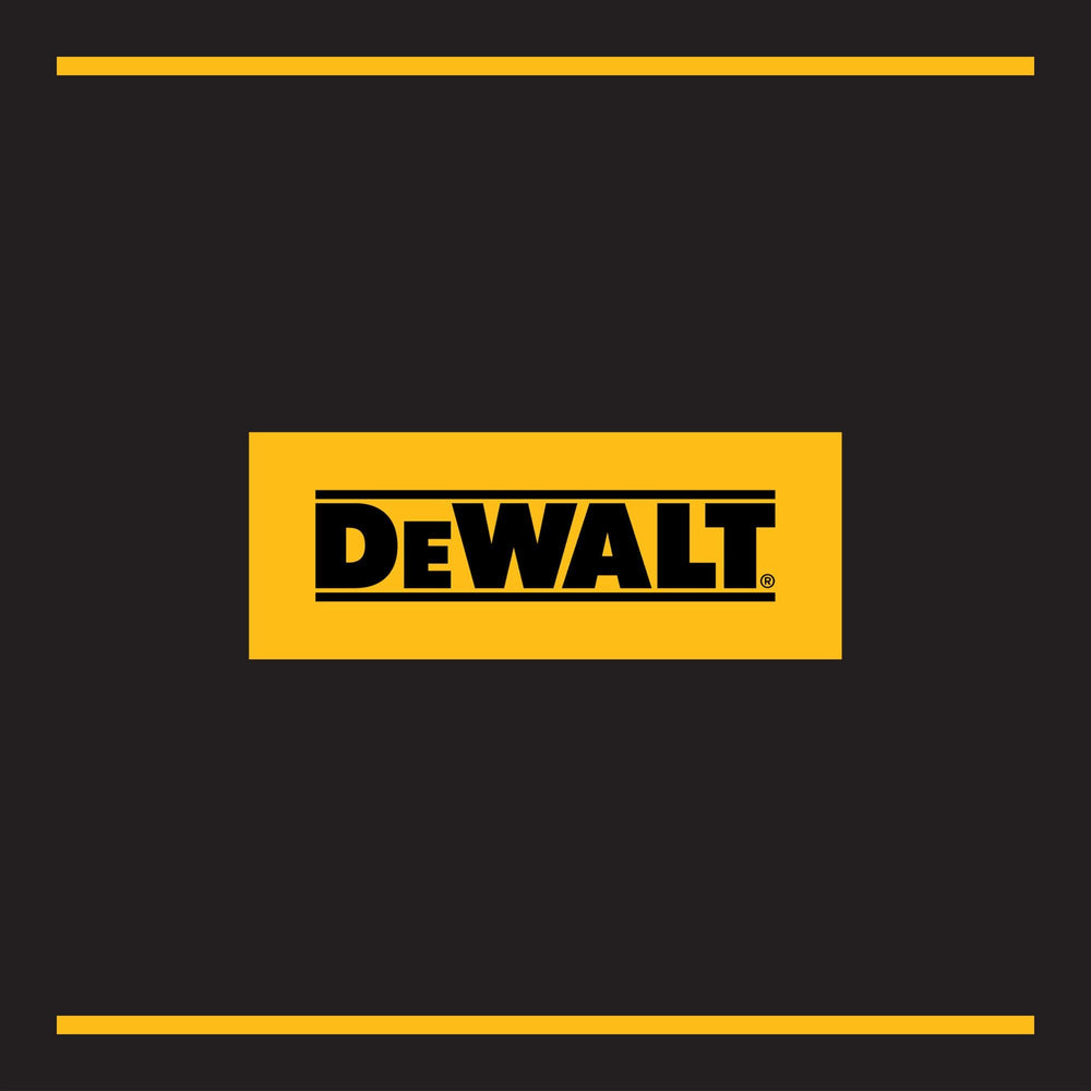 DEWALT caja junto a metro para comparar tamaño y capacidad real