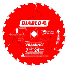 Diablo primer plano de dientes Tracking Point que mejora cortes rectos y control