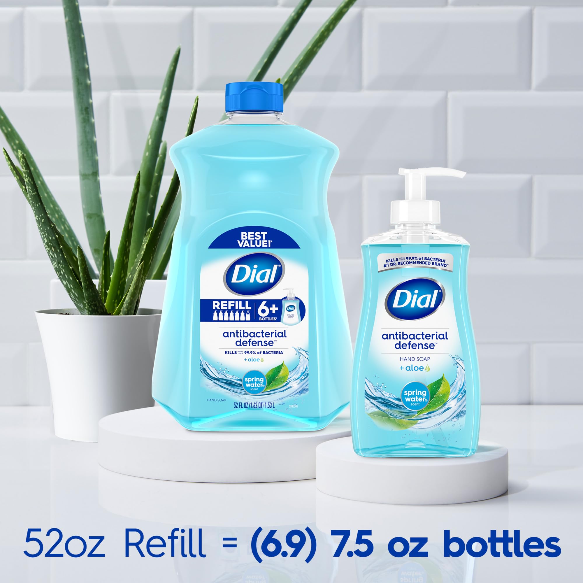 Dial etiqueta con ingredientes y aloe para piel suave