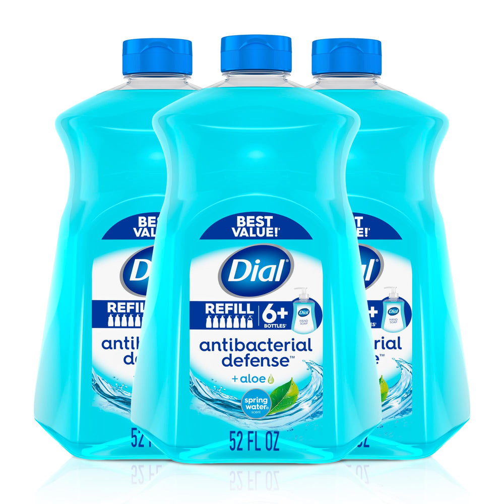 Dial envase frontal 52 oz mostrando etiqueta y aroma Spring Water