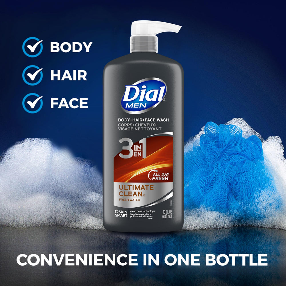 Dial gel en uso en ducha demostrando aplicación rápida y eficaz