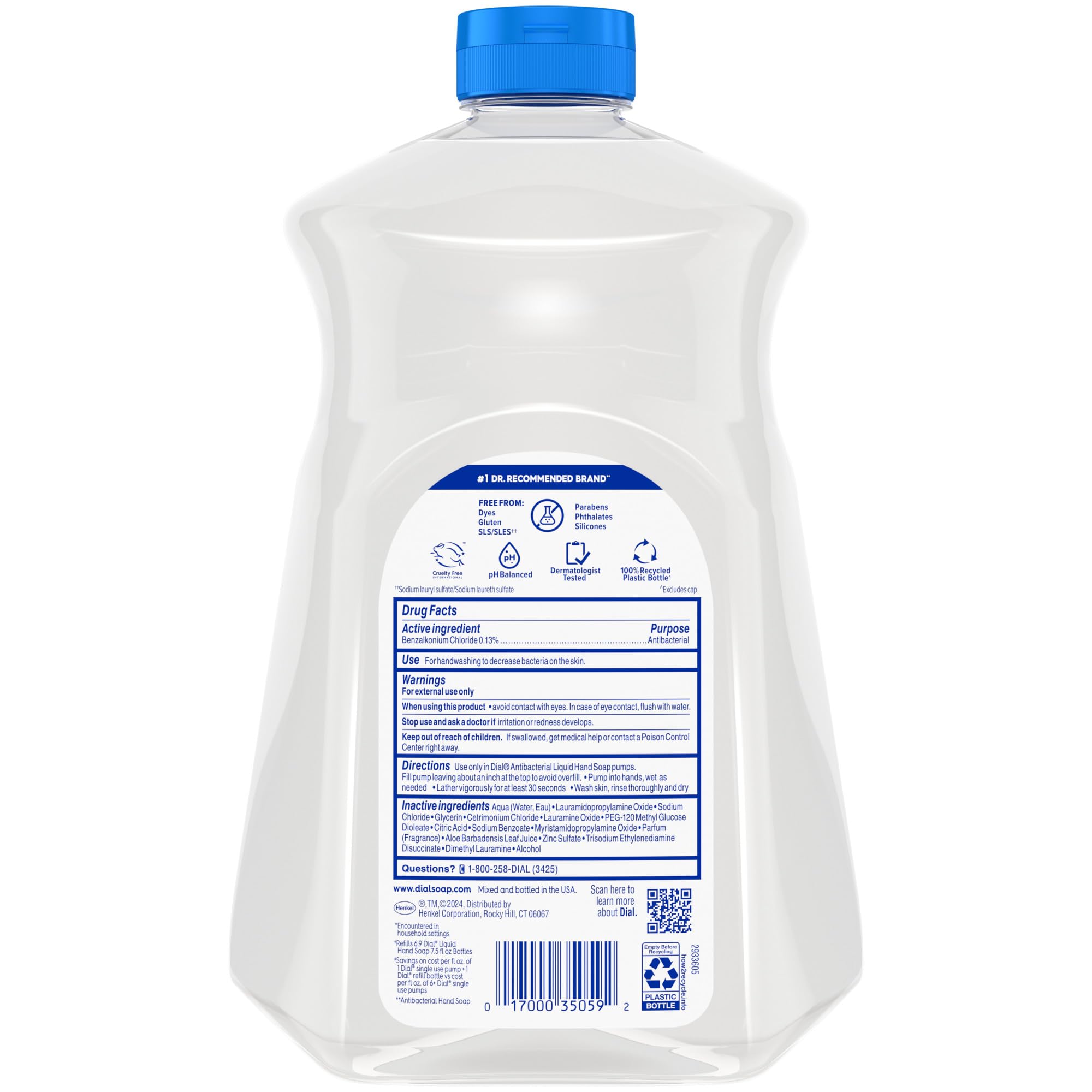 Dial recarga vertiéndose en dispensador para facilitar uso doméstico