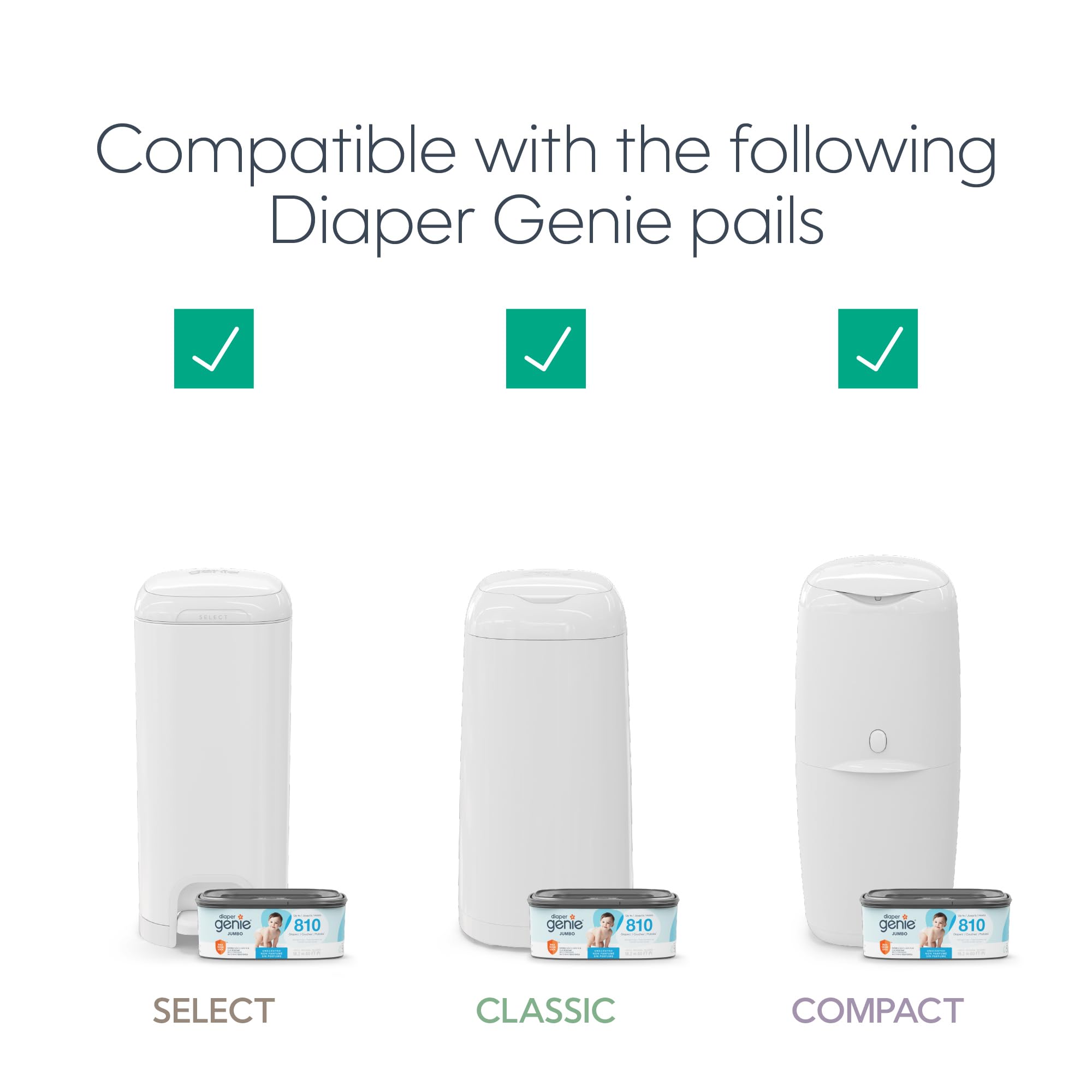 Diaper Genie recarga en uso durante cambio de pañal para mayor higiene