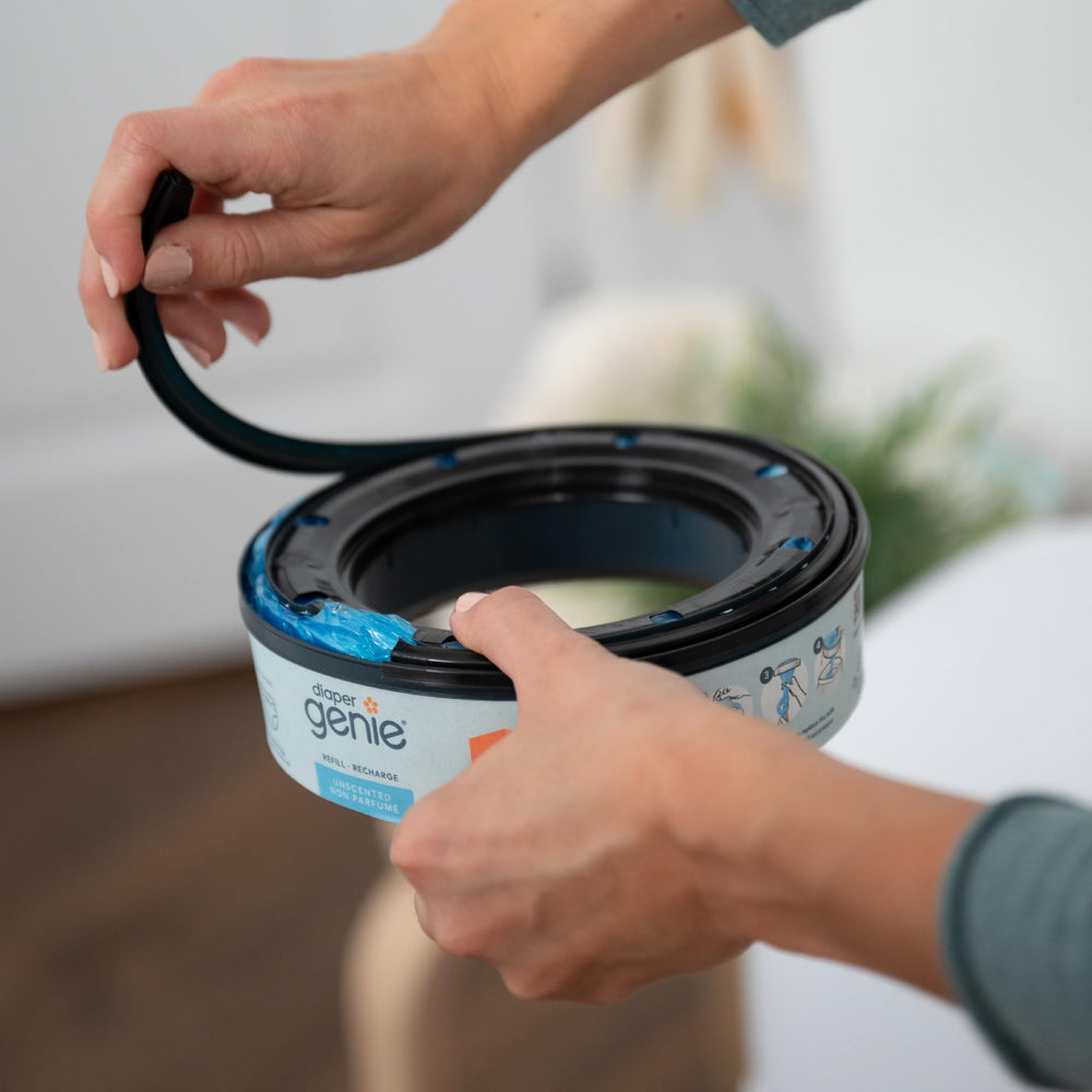 Diaper Genie indicador negro que avisa fin de rollo