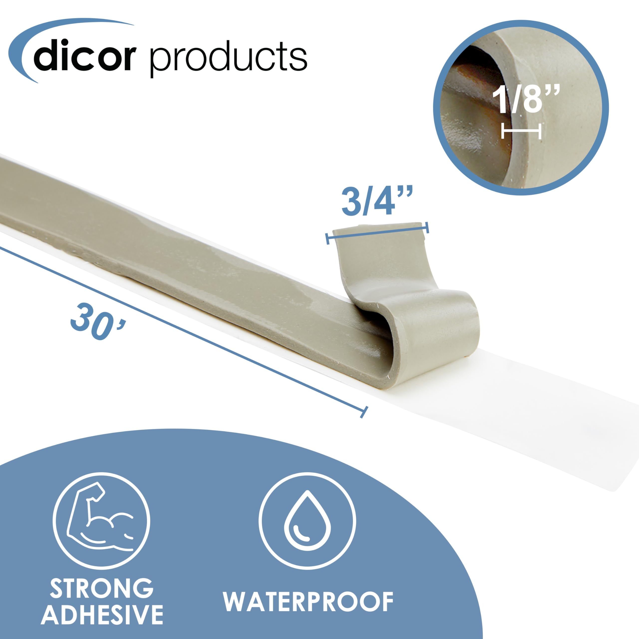 Dicor cinta en uso sellando marco de ventana ofrece protección contra filtraciones