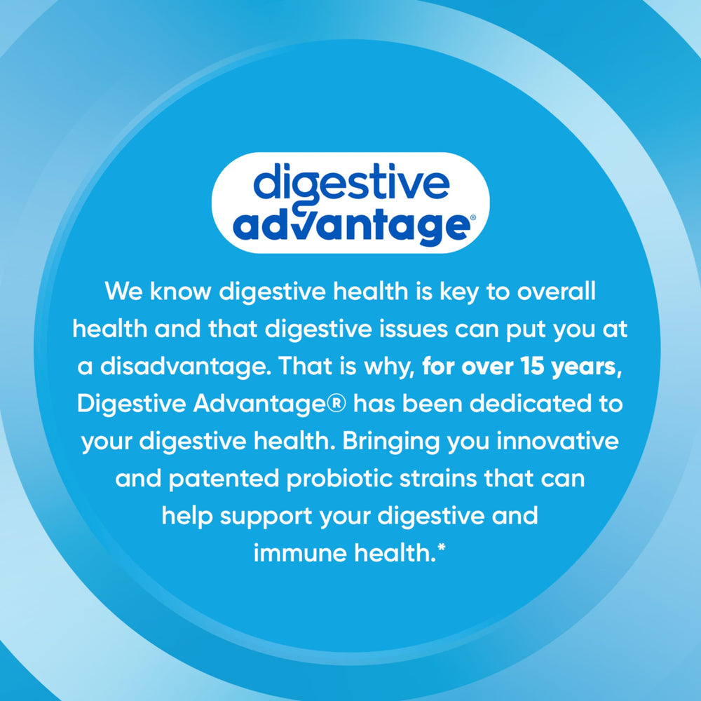 Digestive Advantage envase en una cocina moderna indicando integración en la rutina