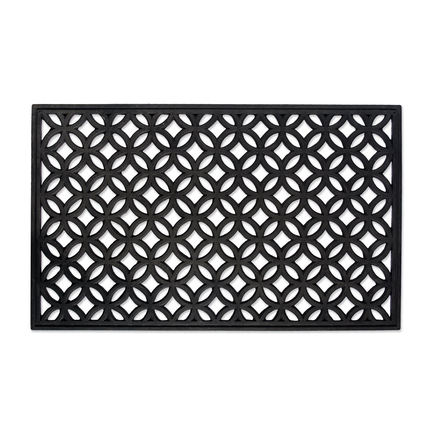 DII rubber doormat front view showing durable lattice and curb appeal