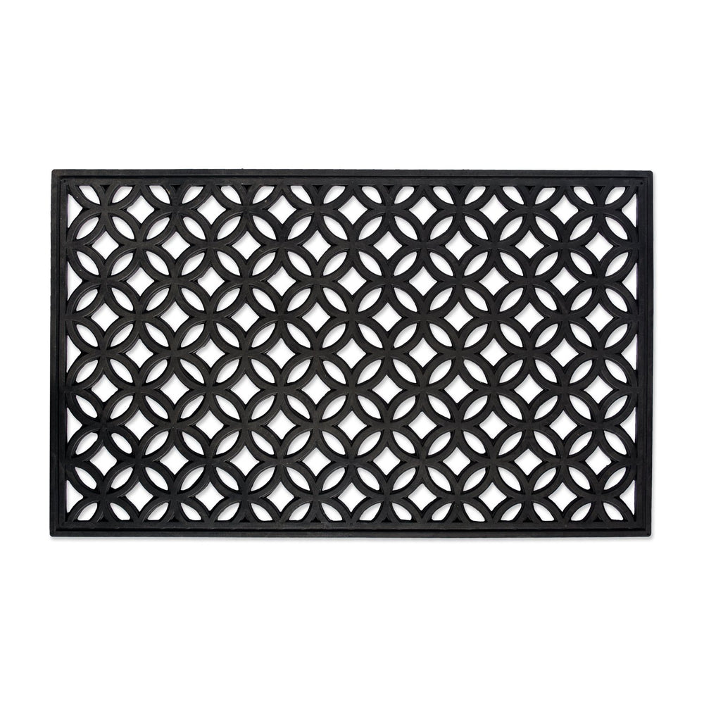 DII rubber doormat front view showing durable lattice and curb appeal
