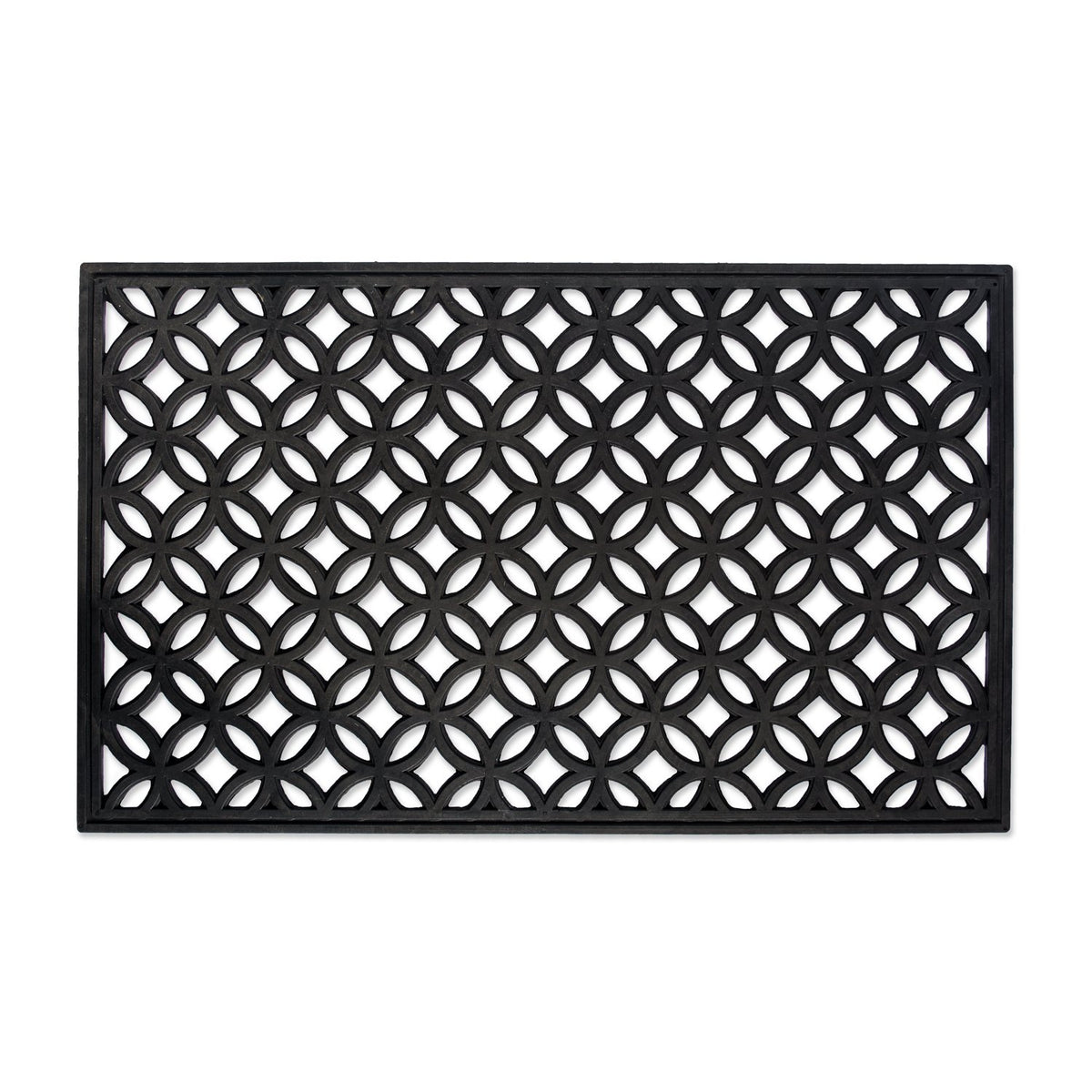 DII rubber doormat front view showing durable lattice and curb appeal
