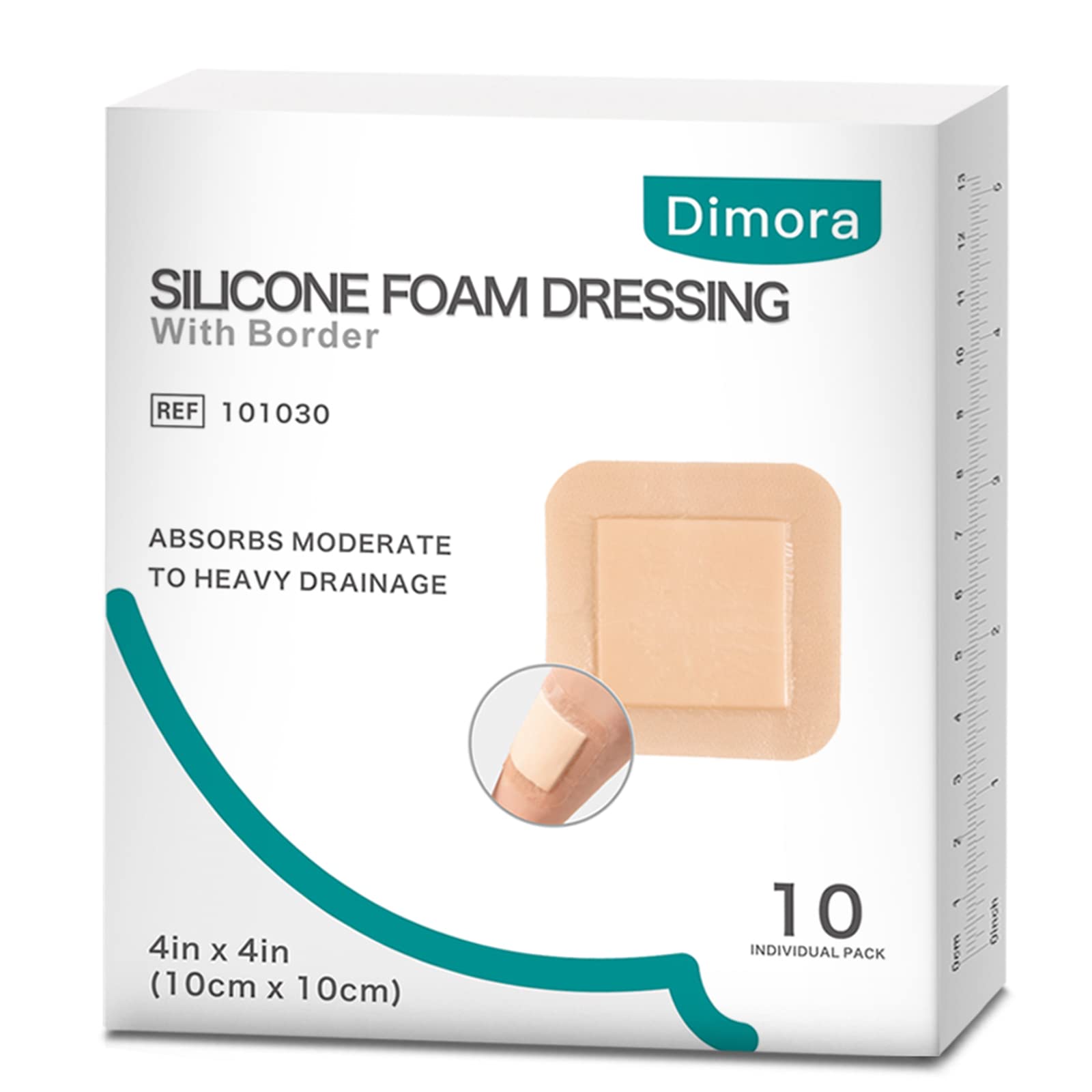 Dimora vista frontal del paquete mostrando unidad y beneficios protectores
