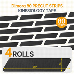 Detalle de textura de Dimora kinesiology tape mostrando tejido de algodón y flexibilidad