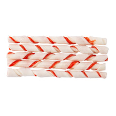 Dingo perro masticando Twist Stick, entretenimiento y limpieza dental