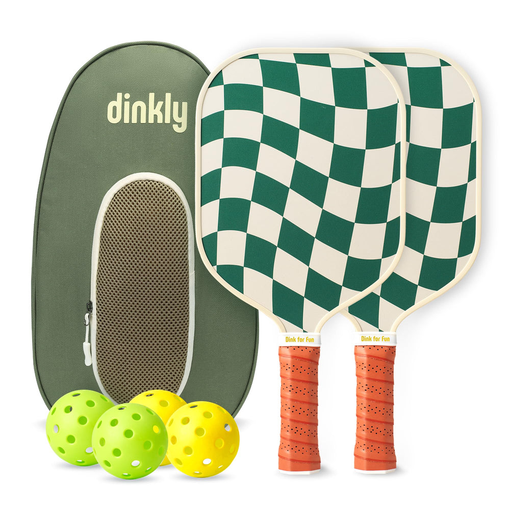 Dinkly palas y bolsa frontal mostrando portabilidad y estilo