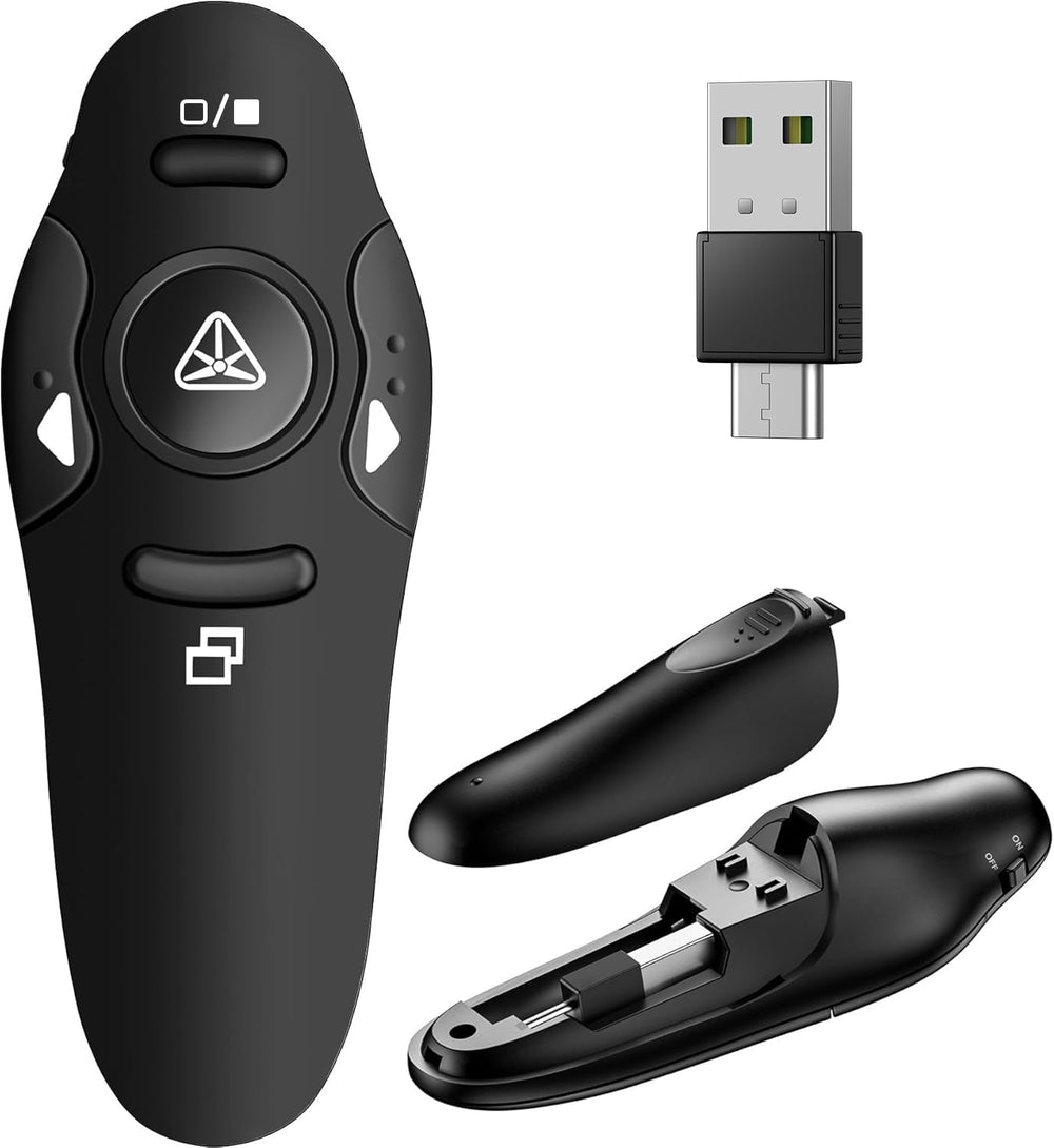 DinoFire presentador frontal mostrando diseño compacto y beneficios portátiles