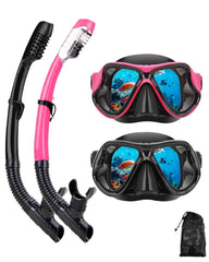 DIPUKI front view of mask and snorkel showing complete kit benefits