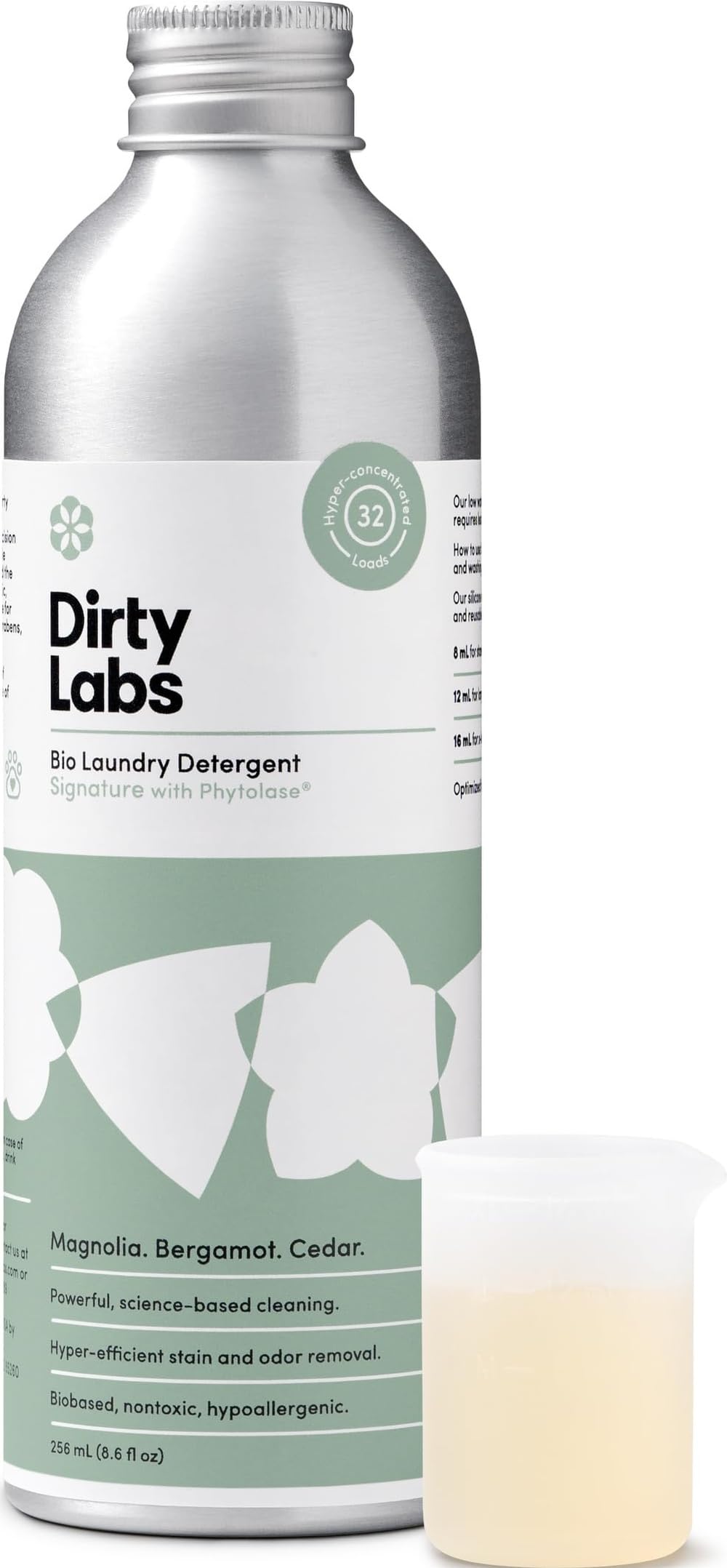 Dirty Labs frontal del envase mostrando la etiqueta y fragancia signature