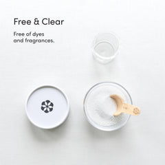 Dirty Labs jar open with white powder visible, shows easy dosing benefit