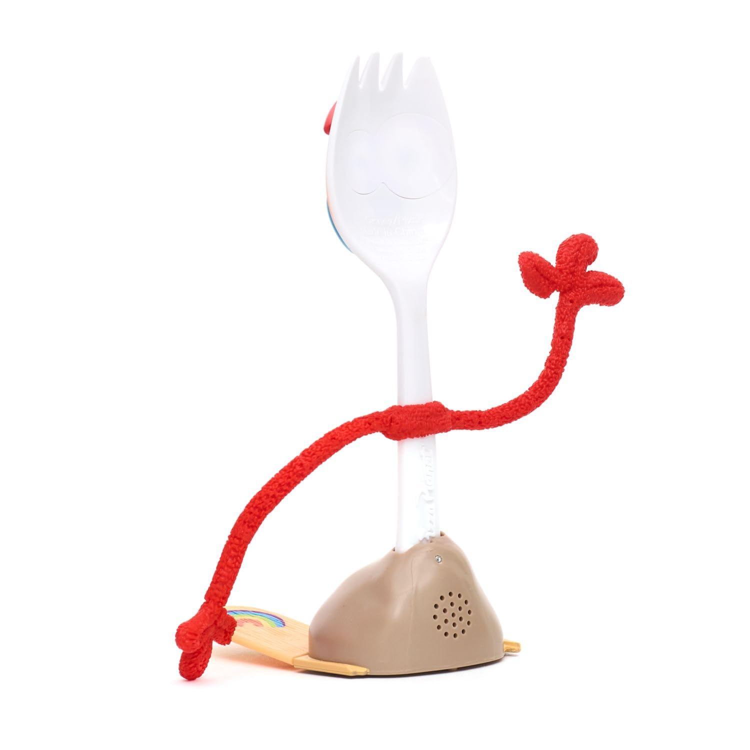 Disney Store Forky interactuando con otras figuras para escenas reales