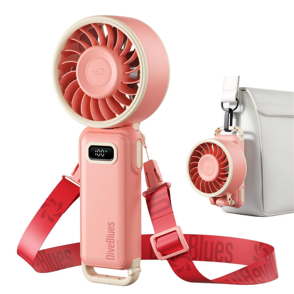 Diveblues Fanzy frente empacado mostrando diseño rosa y portabilidad