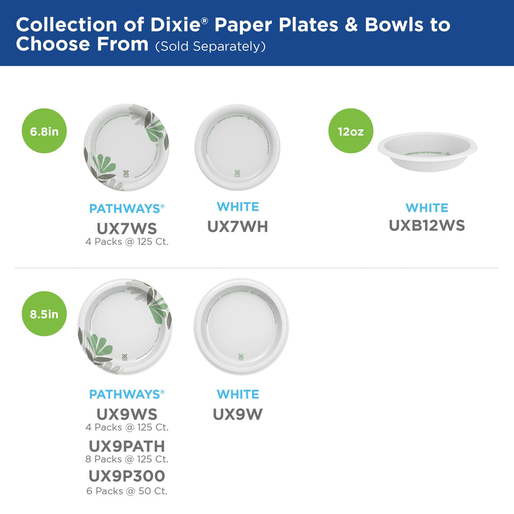 Georgia‑Pacific Dixie plato en mesa de catering ilustrando uso en eventos