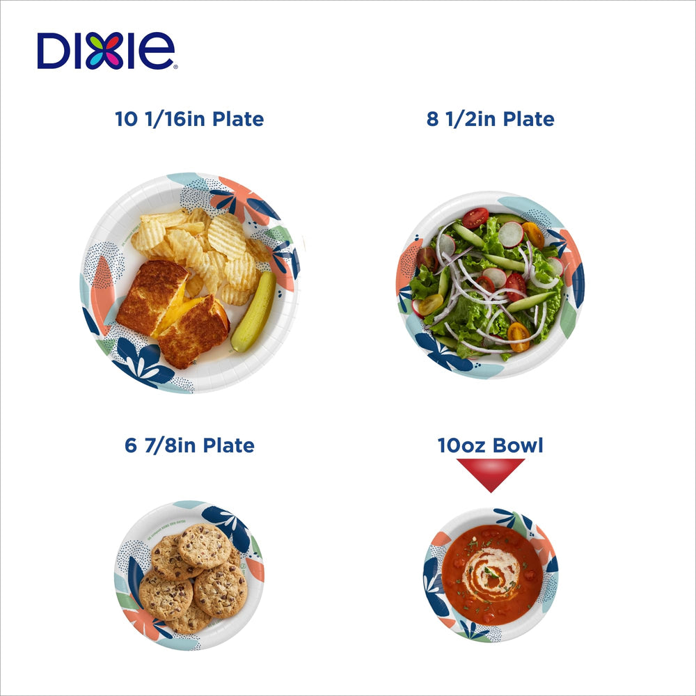 Dixie tazones apilados en multipack listos para eventos