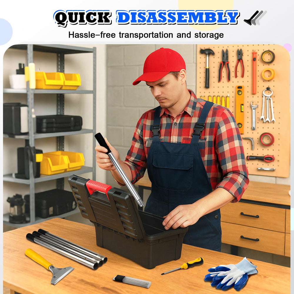 DIYSELF accesorios incluidos: guantes y destornillador para montaje seguro y rápido