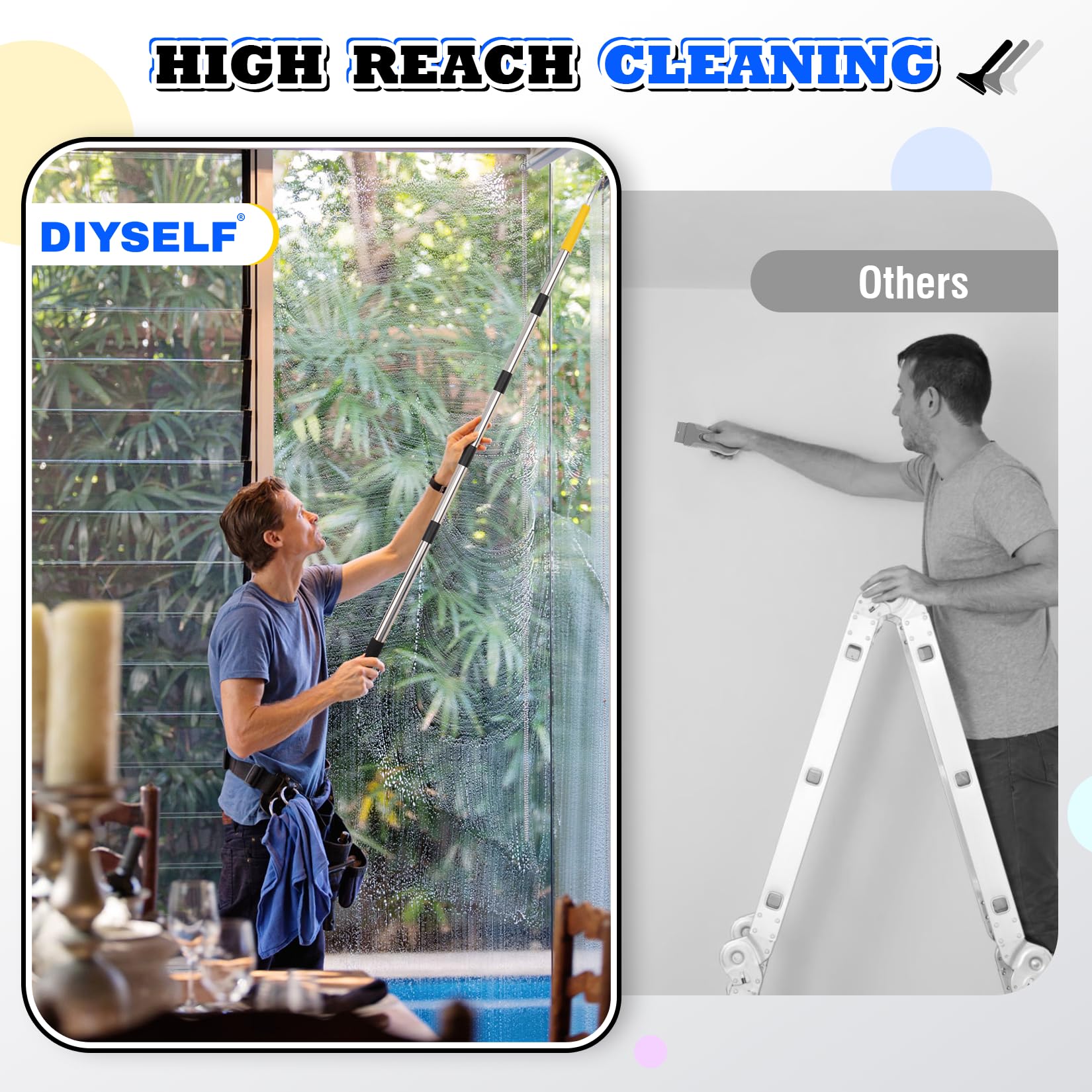 DIYSELF empuñadura con espuma para agarre cómodo y menor fatiga en uso prolongado