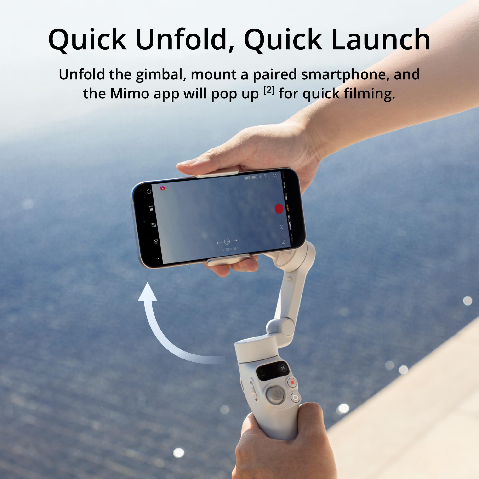Empuñadura antideslizante DJI Osmo Mobile 7 ergonomía para horas