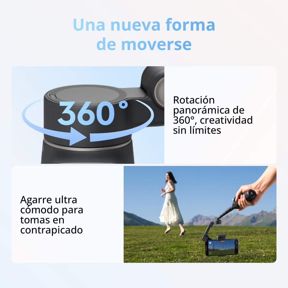 DJI Osmo Mobile 8 con trípode integrado para grabación manos libres
