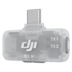 DJI receptor primer plano del conector USB-C que facilita conexión plug-and-play