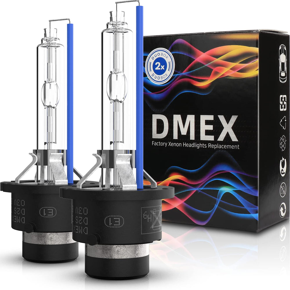 DMEX bombilla D2S frontal mostrando diseño y brillo mejorado