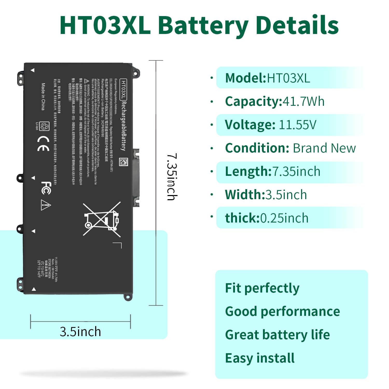 DMKAOLLK detalle del conector de la batería, ajuste seguro