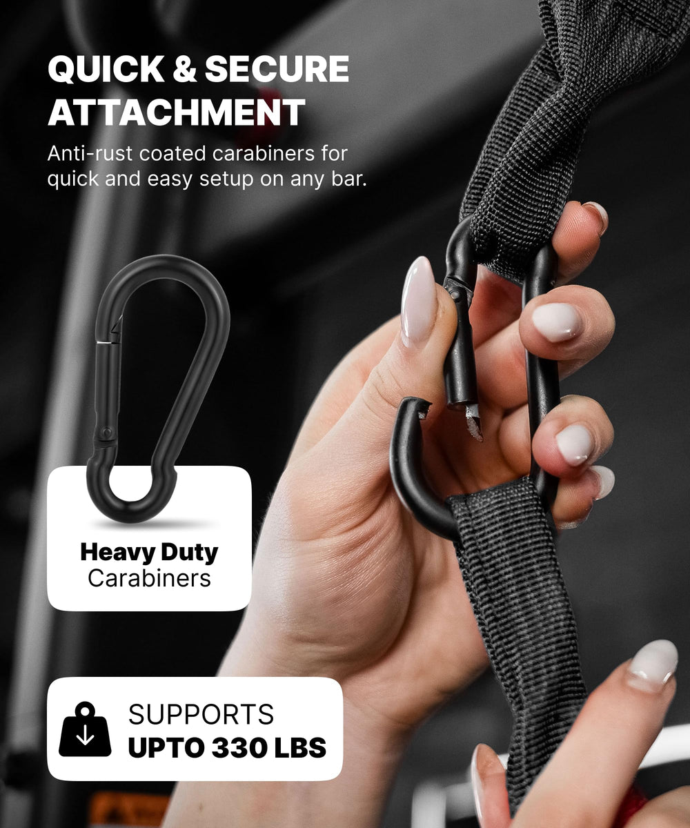 DMoose Fitness detalle del nylon ripstop duradero para uso intensivo