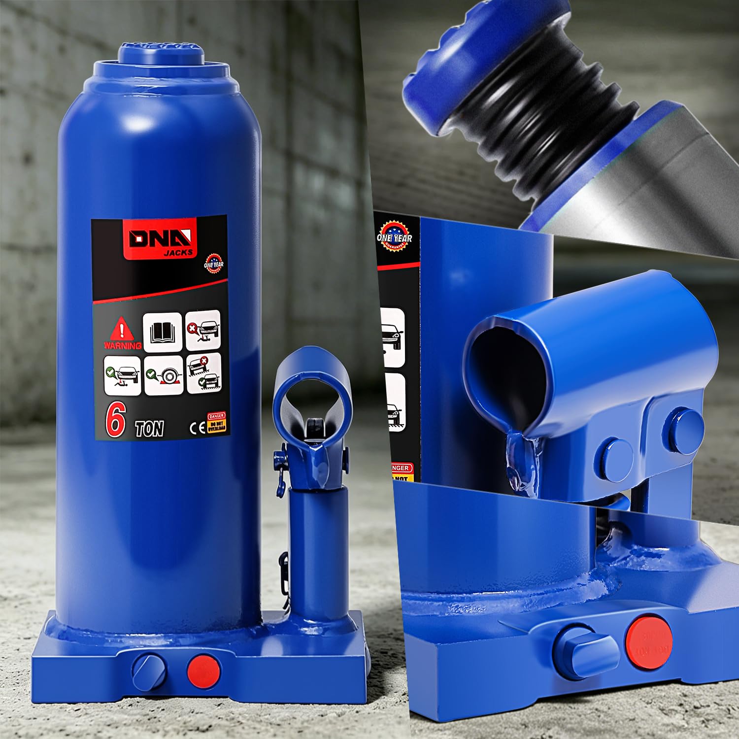 DNA MOTORING base amplia para estabilidad durante elevación de cargas pesadas
