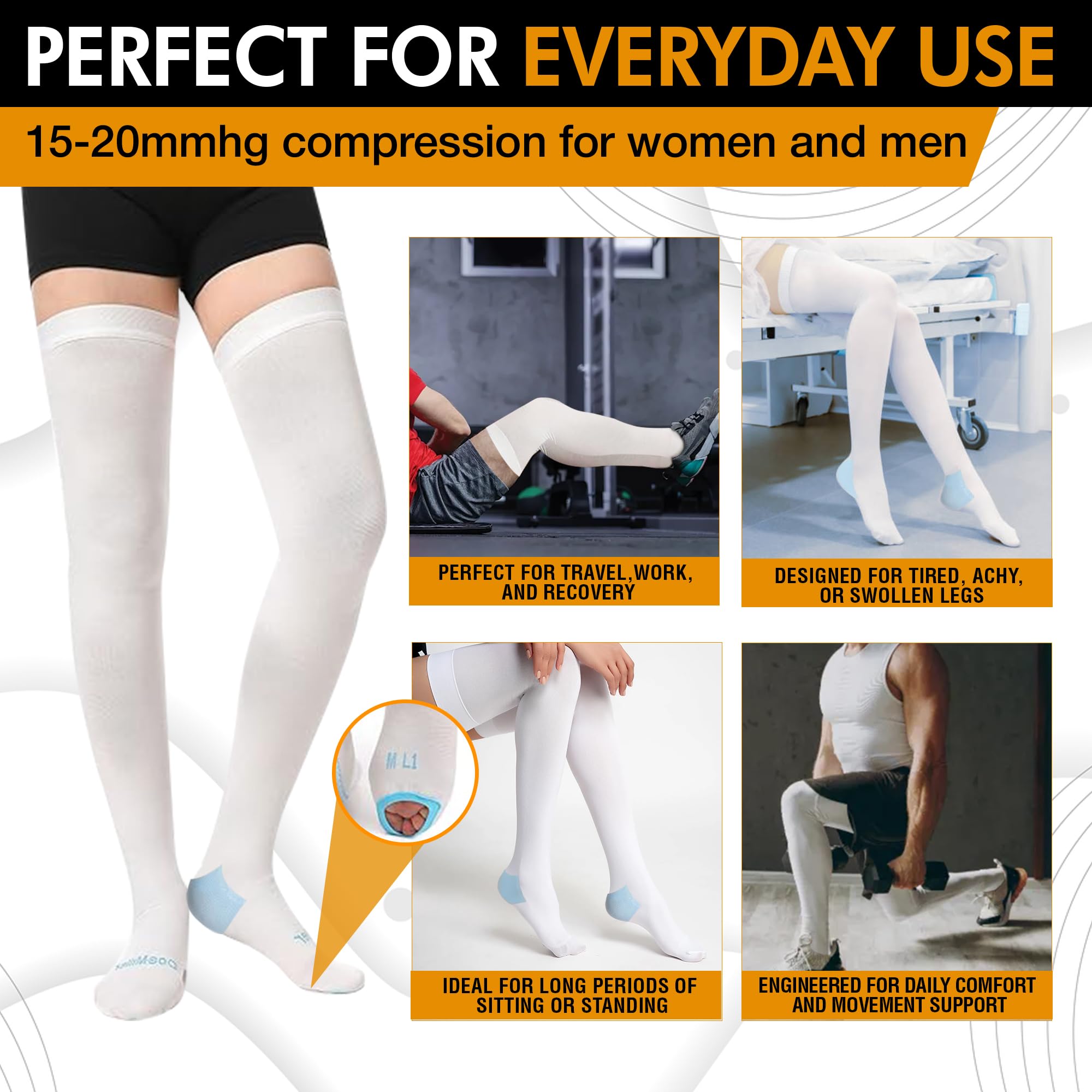 Doc Miller primer plano del tejido nylon y spandex para soporte elástico