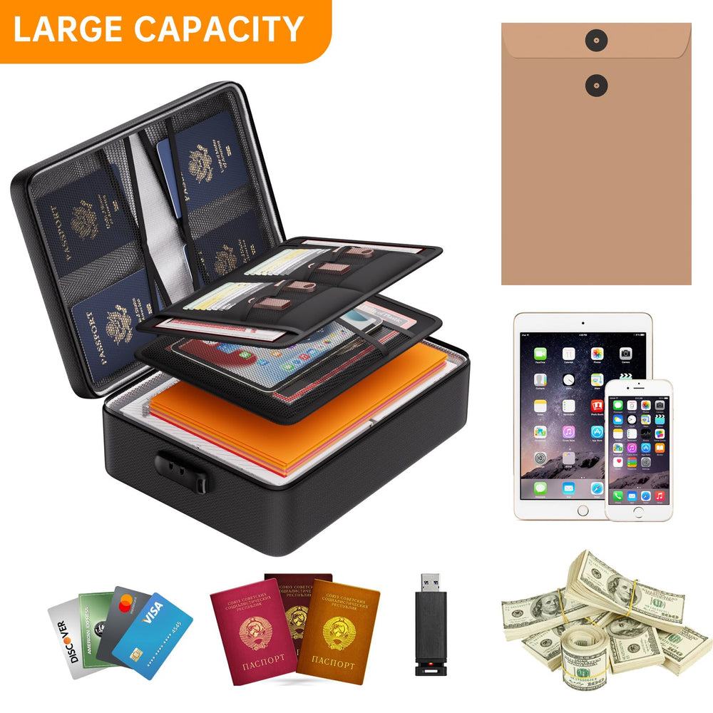 DocSafe textura exterior anti polvo visible, mantiene el organizador limpio