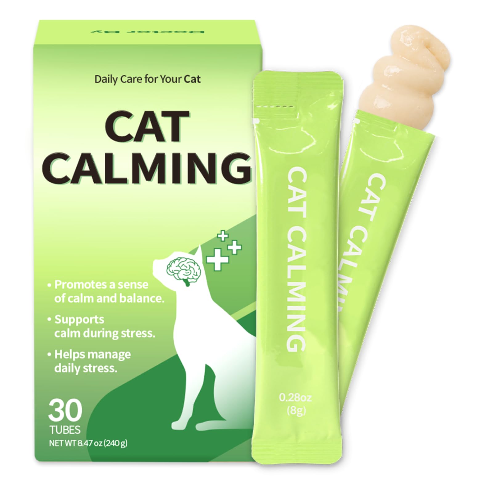 Doctor By pack frontal Cat Calming mostrando presentación y beneficio calmante