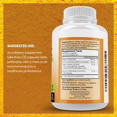 DOCTOR RECOMMENDED SUPPLEMENTS etiqueta detalle con potencia 95% curcuminoides