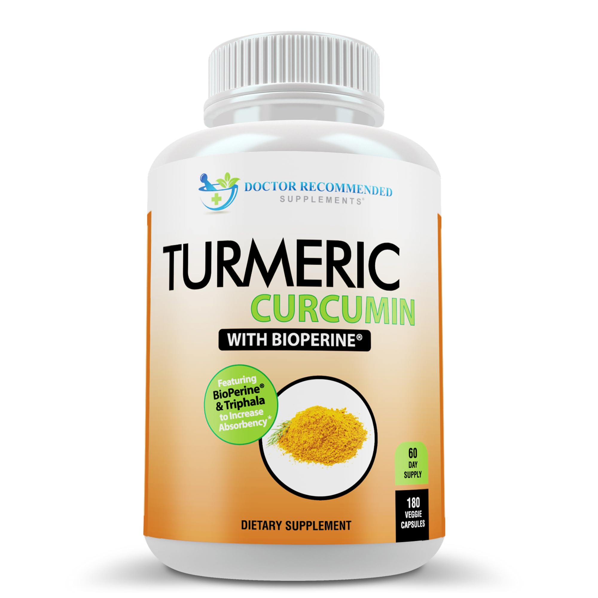 DOCTOR RECOMMENDED SUPPLEMENTS frasco delante mostrando marca y pureza