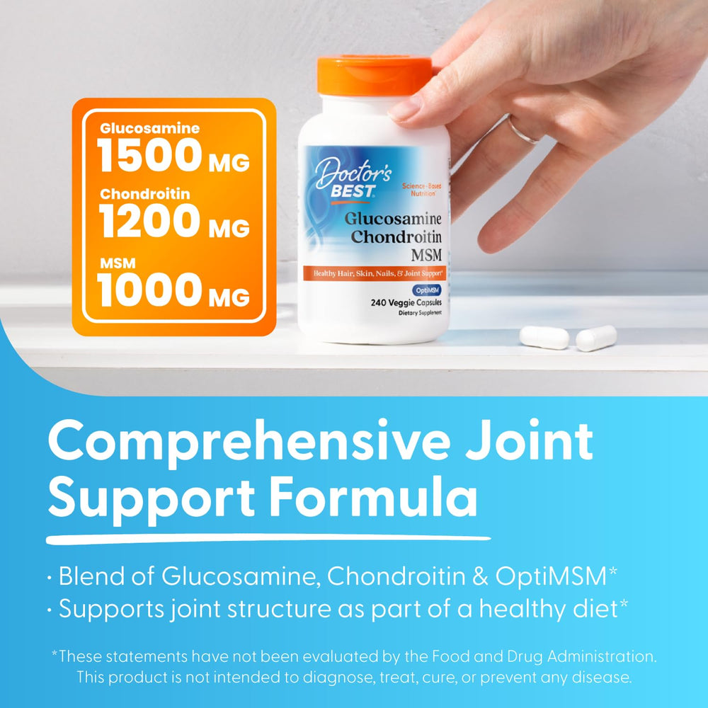 Doctor's BEST etiqueta con ingredientes clave legibles y confianza