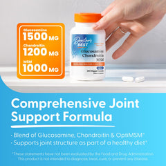 Doctor's BEST etiqueta con ingredientes clave legibles y confianza