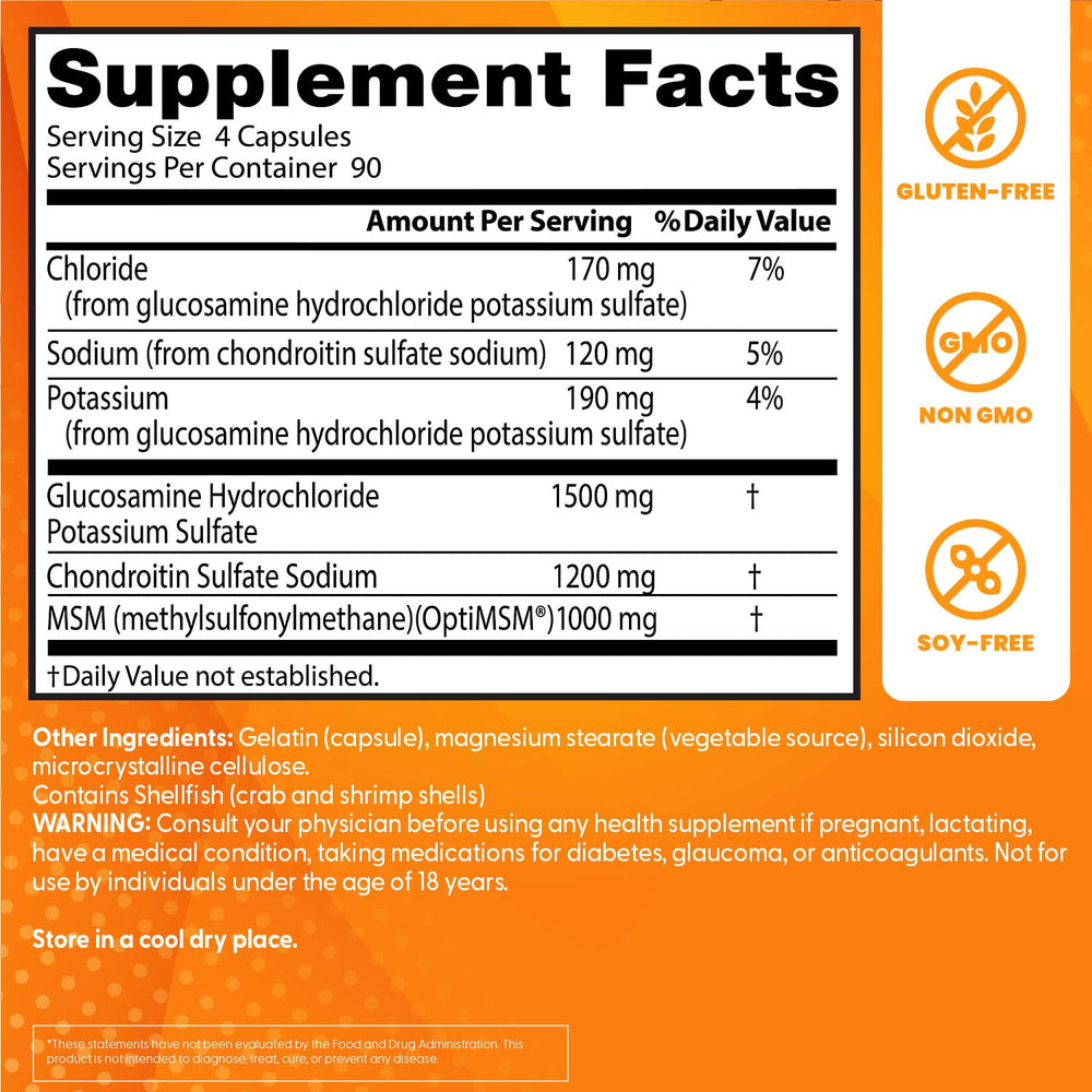 Doctor's BEST etiqueta de ingredientes con dosis y certificaciones legibles