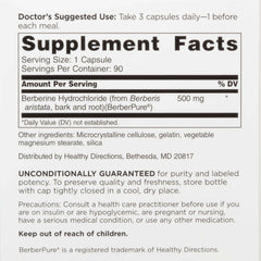 DOCTORS' PREFERRED detalle del polvo de berberina, evidencia pureza del ingrediente