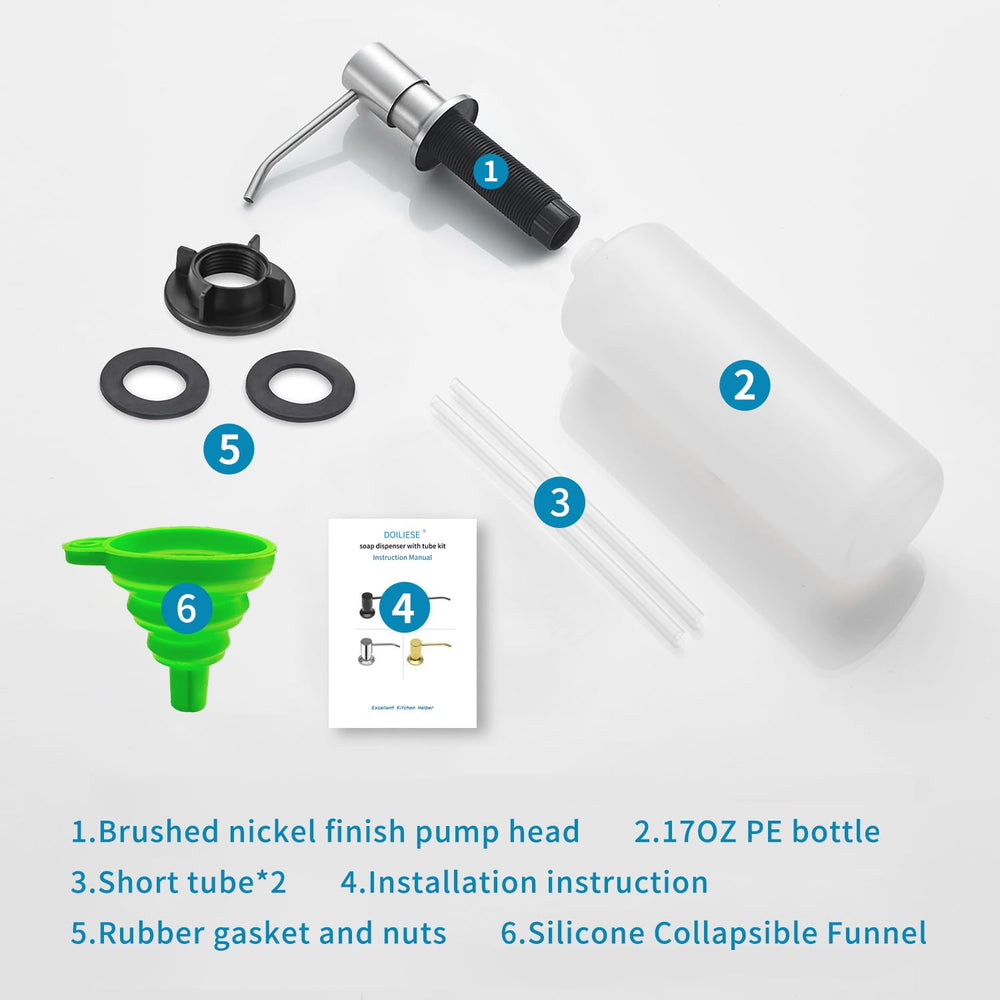 DOILIESE embalaje e instrucciones incluidas para una instalación guiada paso a paso