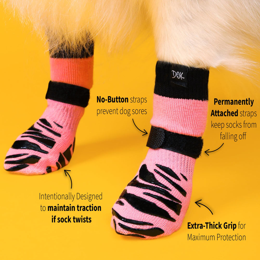DOK TigerToes textura del tejido elástico que proporciona ajuste y comodidad