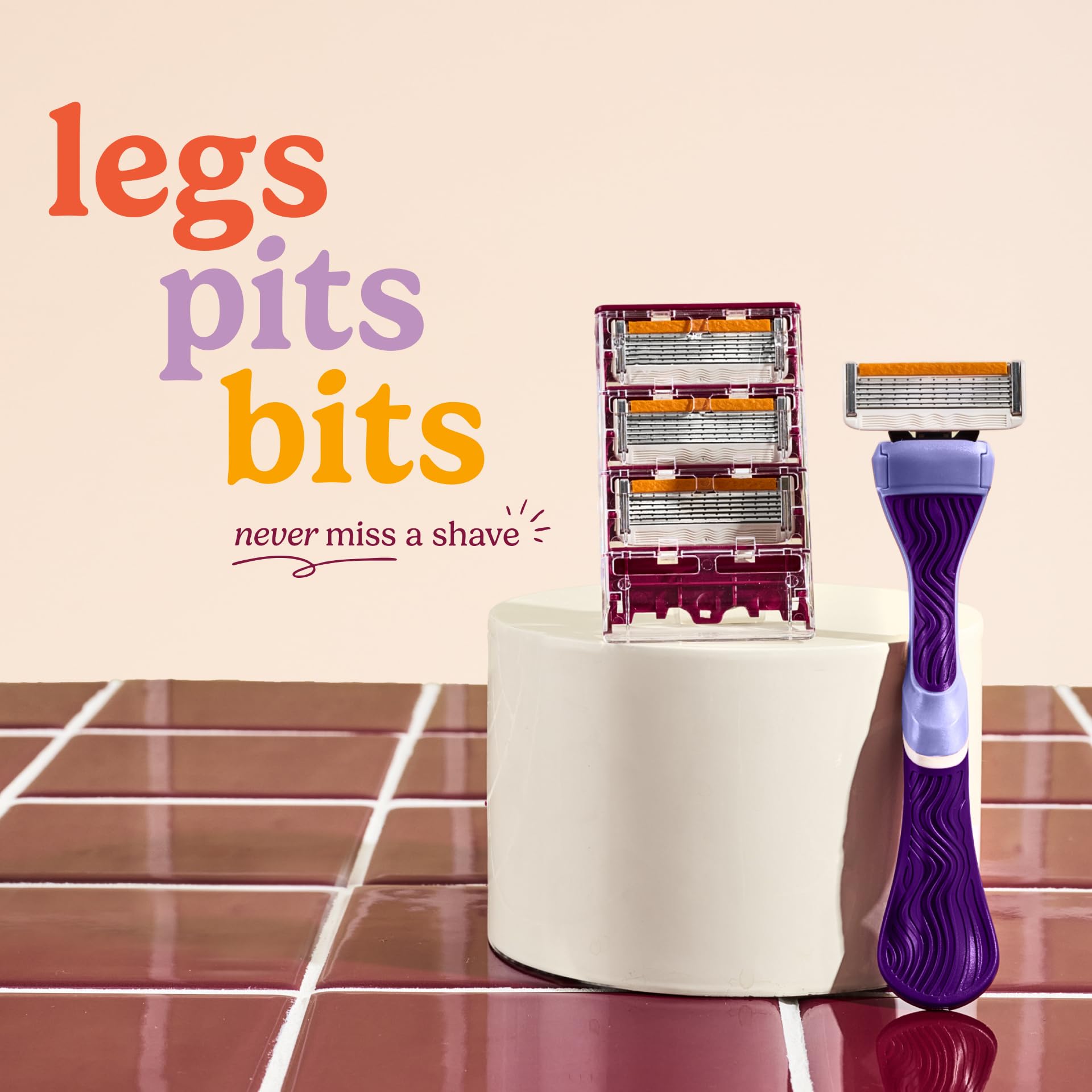 Dollar Shave Club comparativa de tamaño del mango para evaluar ergonomía y facilidad