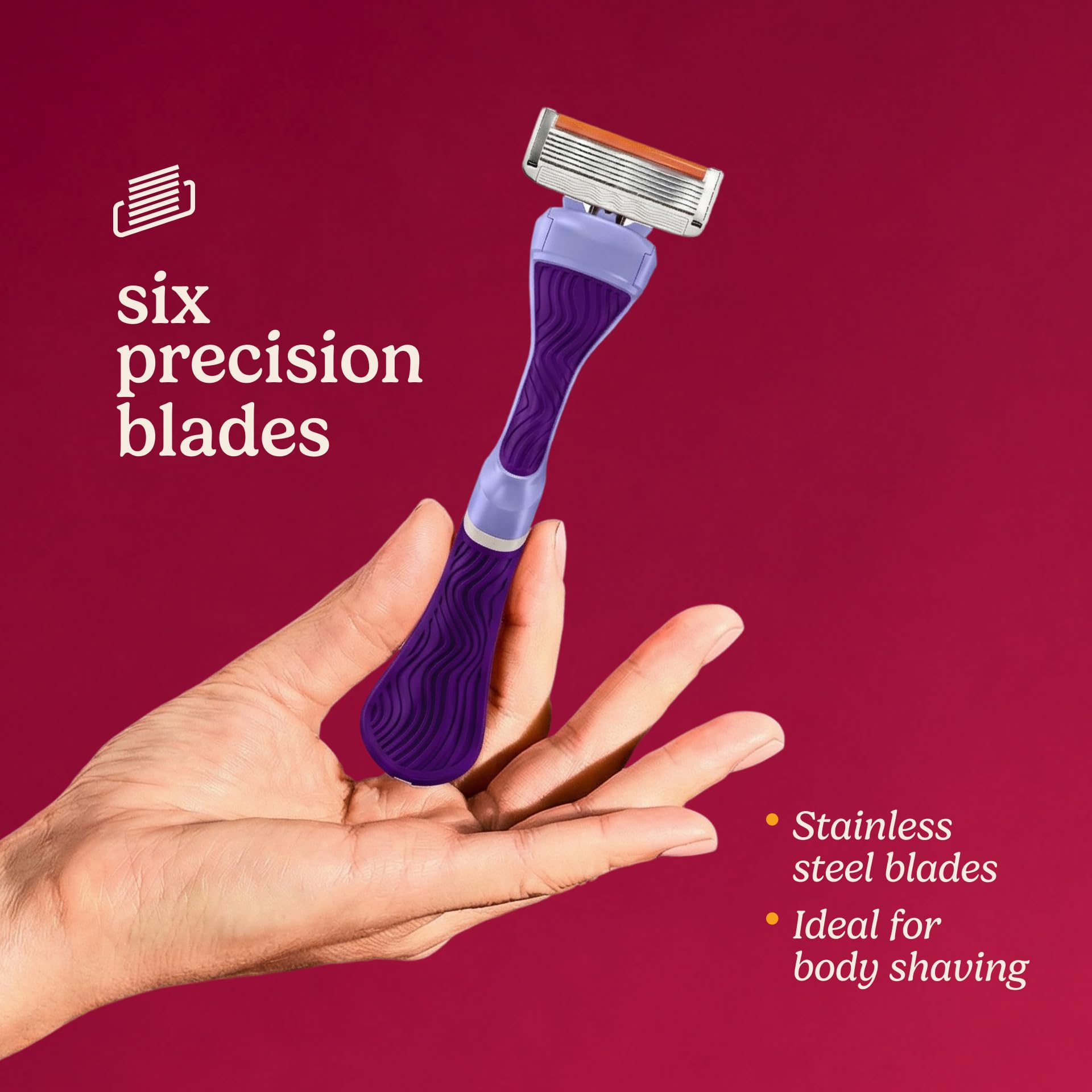 Dollar Shave Club mango en uso en la ducha demostrando agarre seguro y maniobrabilidad