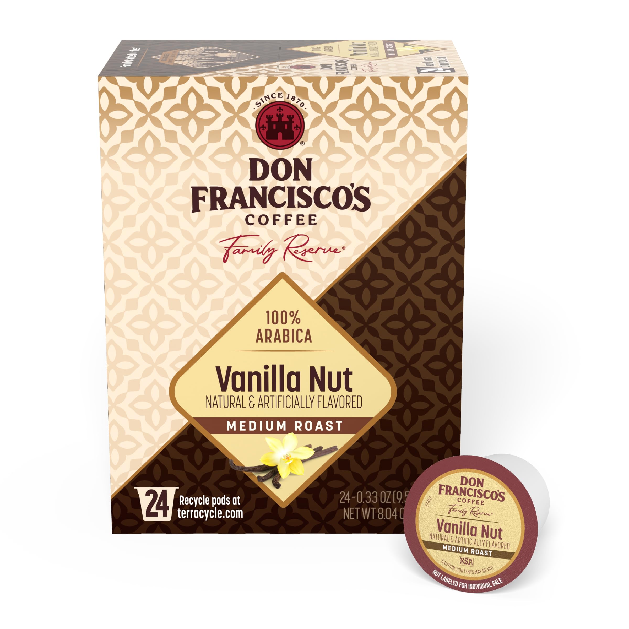 Don Francisco's envase frontal mostrando 24 cápsulas y beneficio conveniencia