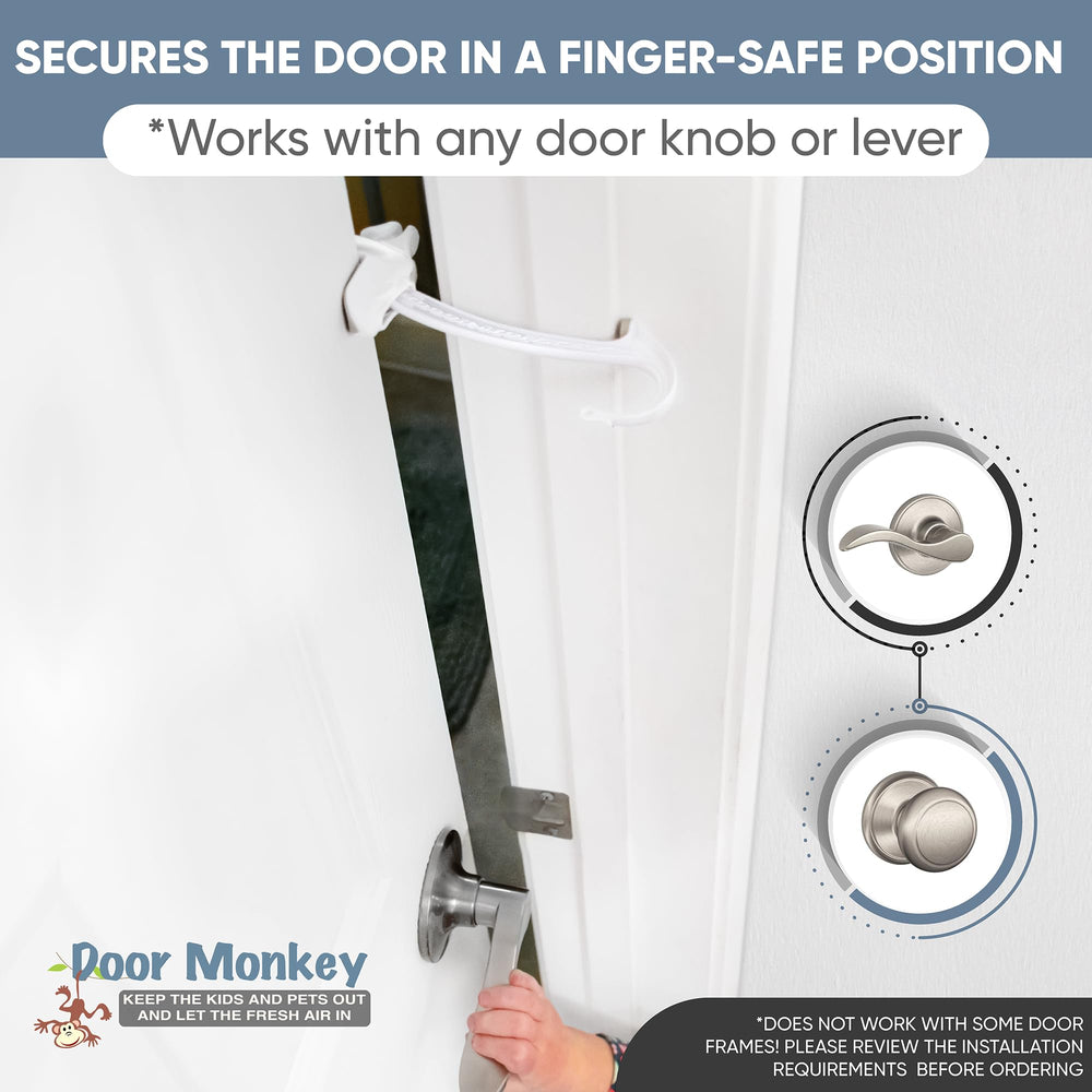 Door Monkey primer plano de textura y cierre, material duradero visible