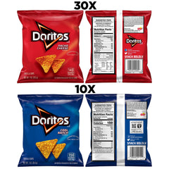 Doritos Nacho Cheese chip close-up showing crunchy texture and bold seasoning benefit